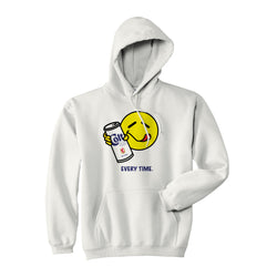 Smiley Hoodie / White